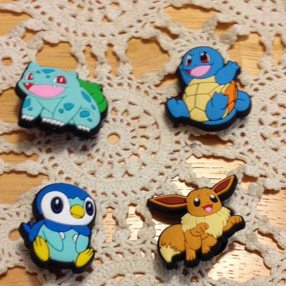 Jibbitz, Shoe Charms for CROCS or similar, Pokemon